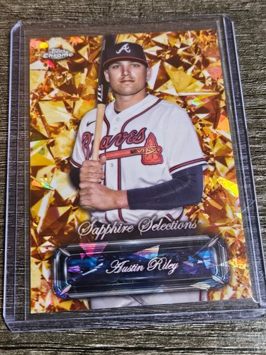Austin Riley 2024 Topps Chrome Sapphire Update 'Sapphire Selections' GOLD /50 SP