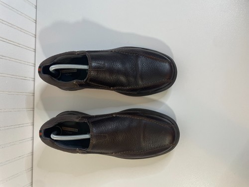 Clarks Collection Loafers Mens Sz.11 M Brown Leather Slip On Cushion Soft light - 第 3/10 張圖片