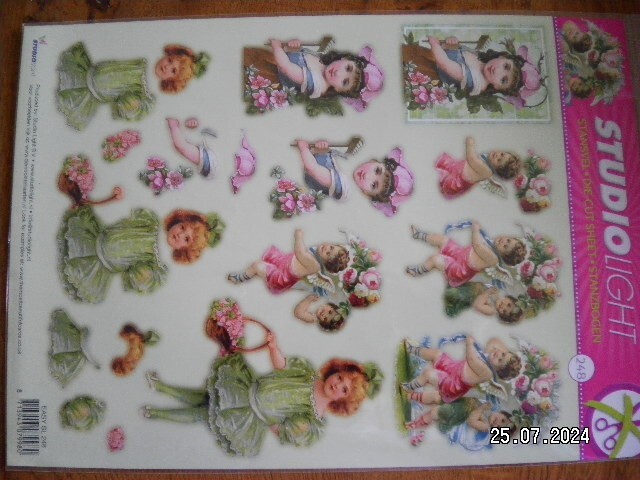 Beautiful Studio Light Die Cut Decoupage Toppers 'EASY SL  248' (527)