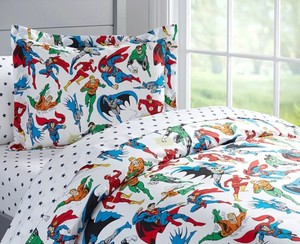 Pottery Barn Kids Justice League Organic Cotton Queen Duvet
