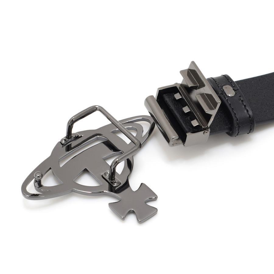 Vivienne Westwood Belt BELTS LINE ORB BUCKLE Black Gunmetal Vivienne Westwood Belt BELTS LINE ORB BUCKLE Black Gunmetal