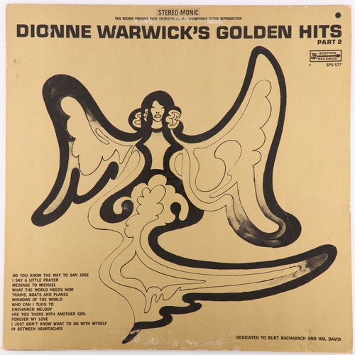 Dionne Warwick – Golden Hits Part 2 1970 - 12" Vinyl LP Sceptre SPS 577 Gatefold