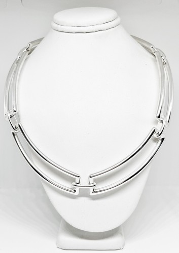 Tiffany & Co. Rectangle Link Choker Hard Wear Necklace
