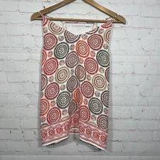 Loft Tank Top Womens XS Multicolor Aztec Geometric Print Lined Spaghetti Strap