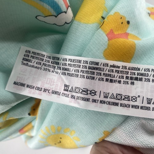 Disney Store Winnie the Pooh Rainbow Pajama Nightgown Sleep Dress Womens M/L - Picture 9 of 10