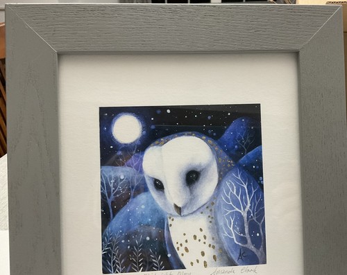 Giclee Owl and Polar Bear Print Signed Framed 10.5” X 12.5” Each Limited Edition - Picture 6 of 16