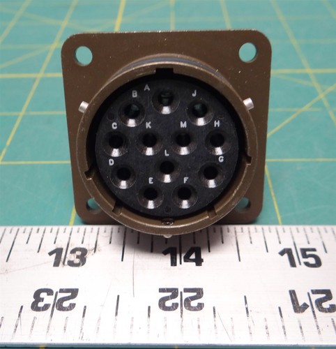 Deutsch MS3472W22-12S Circular Connector 12-Position 600 VAC MAX 5935012619578 - Picture 9 of 11