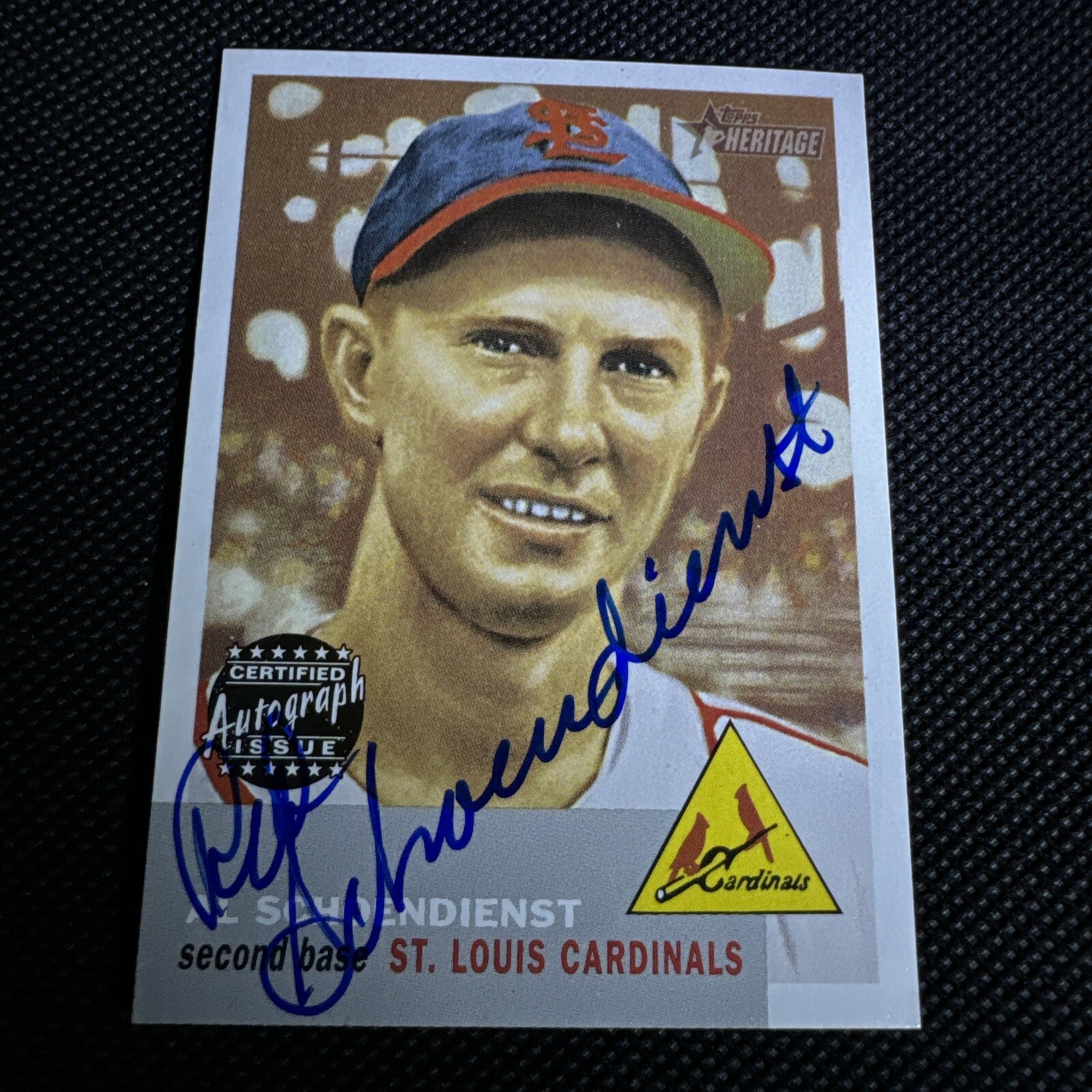 2002 Topps Heritage Real One Auto: Red Schoendienst: #RO-ASC : HOF : Cardinals