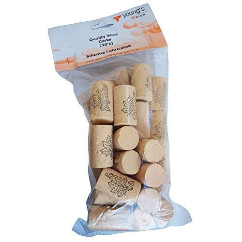 YOUNG'S Quality Home Brew Wine Corks - Pack of 30 - 38mm x 22mm