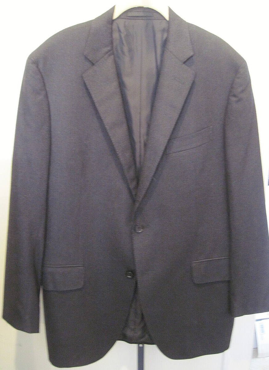 三月 Boglioli Men's Charcoal Wool / Cashmere Suit Jacket Double Vents