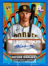 2024 Topps taylor kohlwey Auto, Braves Rookie, Autograph Authenticted by Topps