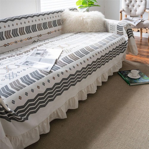 Funda de sofá con volantes impresa manta fundas para sofá sofá sofá fundas para sillón - Imagen 35 de 54