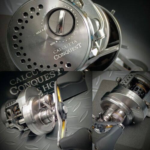SHIMANO【17 CALCUTTA CONQUEST BFS HG】L-H 6.8:1 Used Bait Reel "Ex+"cond. W/Box