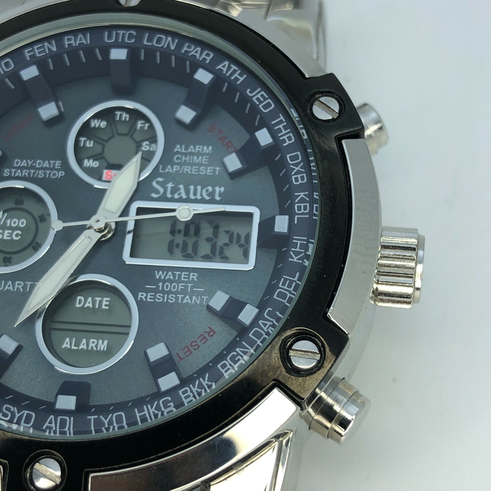 stauer blue stone chronograph