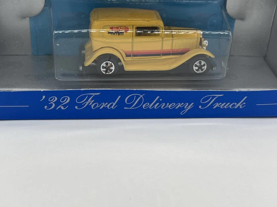 Camión de reparto Ford Hot Wheels Classics 32 1989 vintage amarillo fundido a presión Foto 2 de 4