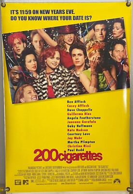 200 CIGARETTES DS ROLLED ORIGINAL ONE SHEET MOVIE POSTER BEN CASEY AFFLECK  1999