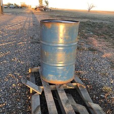NO SHIPPING 1 Metal 55 Gallon CH nonfood grade barrel / drum - local pickup only