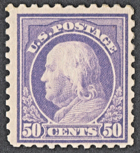 USA # 440 *POSTFRISCH OG NH* { 50c FRANKLIN } "SELTEN SL-WMK PERF 10' VON 1915 CV$ 1.100 - Bild 3 von 5