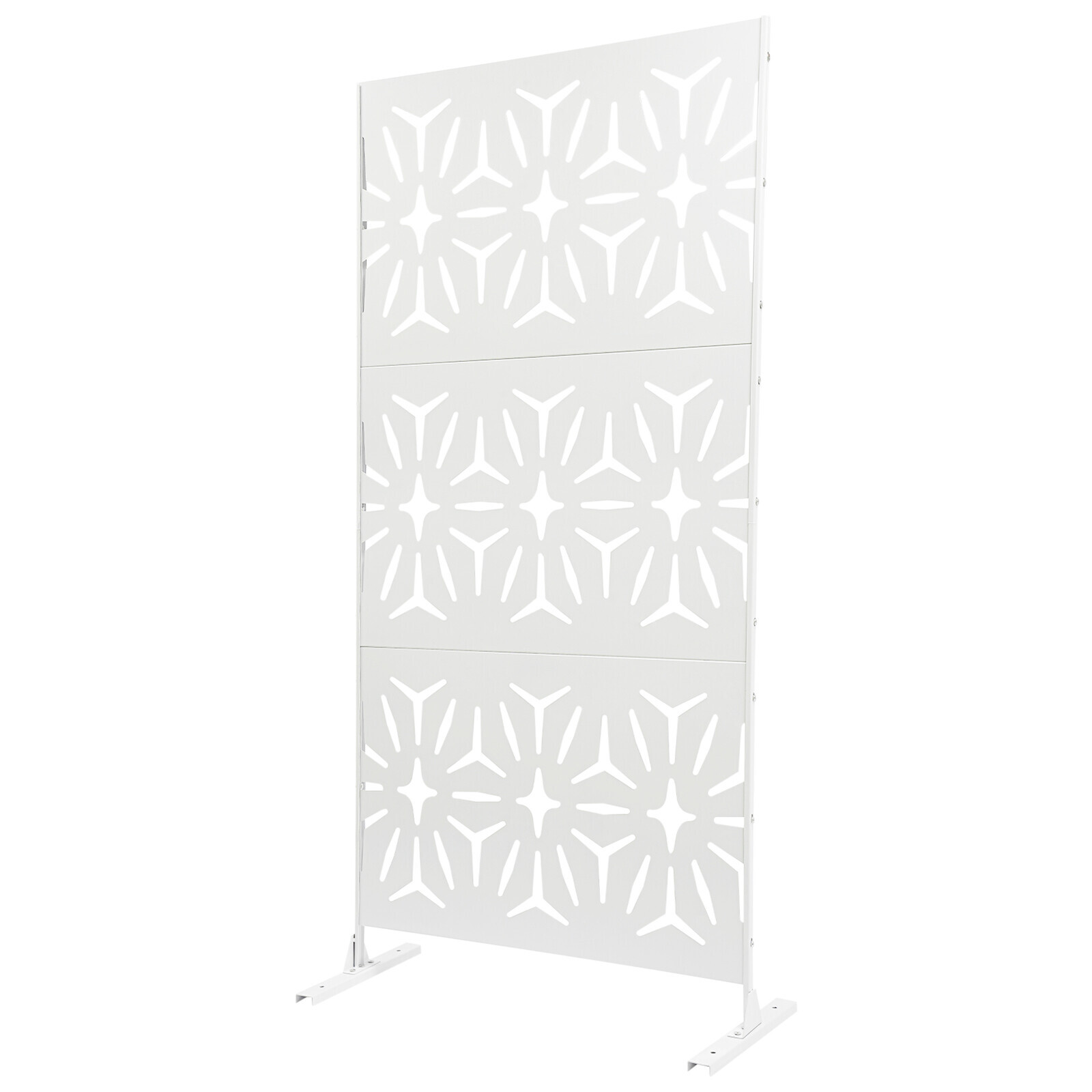 35.4*72" Steel Privacy Screen Balcony Screen Free Standing Decoration Screen