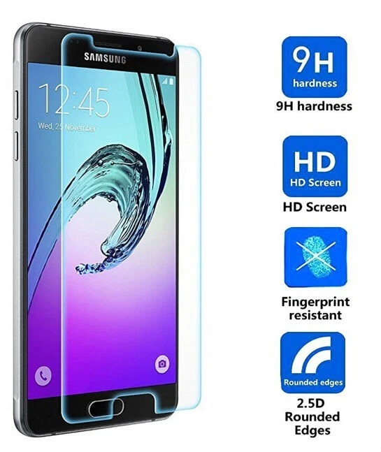 Paquete de 2 protectores de vidrio templado de cubierta completa para Samsung Galaxy S8 S9 Plus Note 8 S7 Foto 4 de 4