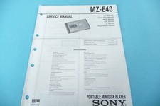 Service manual for Sony MZ-E40, original  