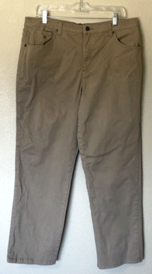Gloria Vanderbilt Women s Amanda Khaki Pants Jeans 16 Short Stretch