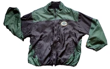 MEN'S vintage LARGE reversible GREEN Bay PACKERS jacket