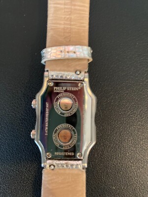 Philip Stein Signature Small Watch with Silver Patent Leather