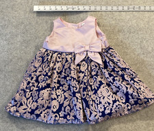 Rare Editions Girls Holiday Party Special Occasion Pink Blue Floral Dress Sz 18