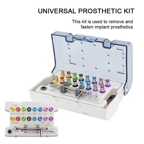 Kit Impianto Dentale Protesi 15-70NCM Chiave Universale Cricchetto Strumenti Riparazione - Foto 2 di 10