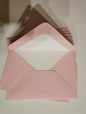 R&ouml;ssler Paperado 10 Umschl&auml;ge B6 Briefumschl&auml;ge Kuvert rosa rose Neu