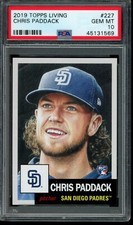 2019 Topps Living Set #227 Chris Paddack RC Rookie PSA 10 Gem Mint SP Card