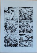 JOSE' ORTIZ - TAVOLA ORIGINALE TEX - 'EVASIONE'