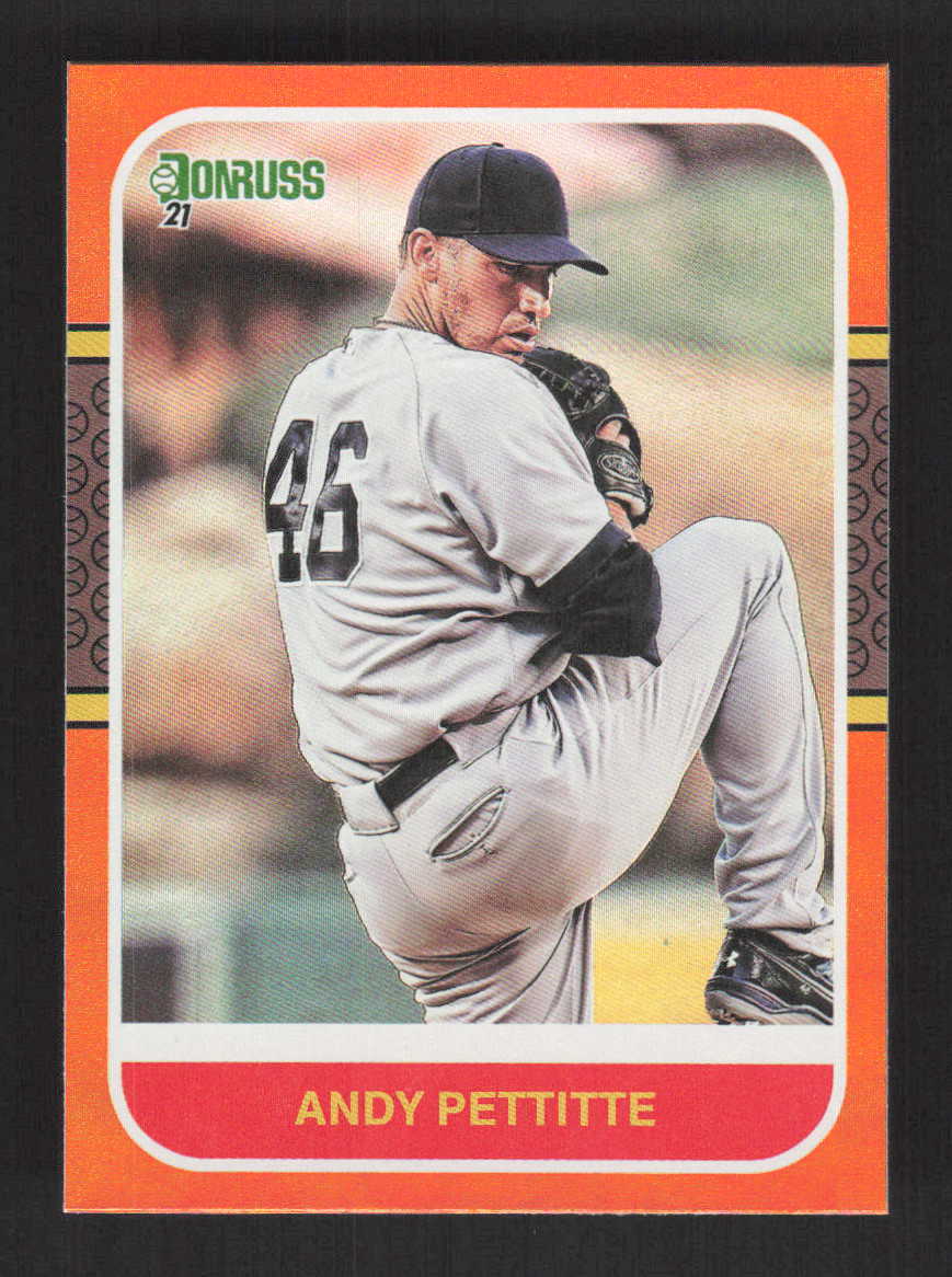 Andy Pettitte  R87 2021 Donruss  Holo Orange New York Yankees #248