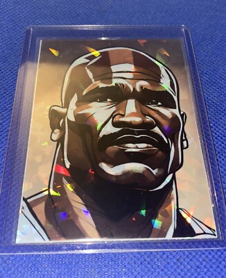 Evander Holyfield Boxing  Custom Holofoil Refractor Art Card of the Legendary HW