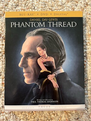 Phantom Thread (Blu-ray/DVD, 2017) w/ Slip by PT Anderson & Daniel Day-Lewis