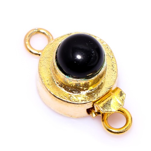 1 Pc Multi Strand Gemstone Box Clasp Sterling Silver Plated 18k Gold Plated - Picture 4 of 14