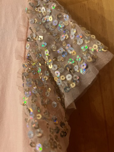 Mädchen Monsoon Top Alter 7-8 rosa, glitzernd, detailliert - Bild 6 von 8