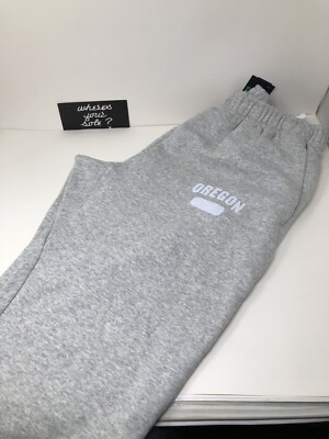 Nike Fleece Oregon Sweatpants sz Extra Large XL Gray Grey College DA5697-071 New