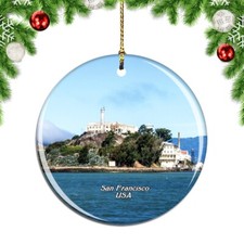 USA America Alcatraz Island San Francisc Christmas ornament city travel souvenir