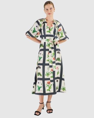 Oroton silk midnight poppy dress size 10 - *RARE* | eBay