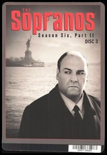 Sopranos Season 6 Pt 2 Disc 3 Backer Card NOT A DVD OR MOVIE Gandolfini READ