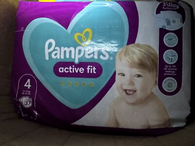 Pampers Active Fit Baby Größe 4 Windeln 9-14 kg/20-31 lbs - 37er Pack