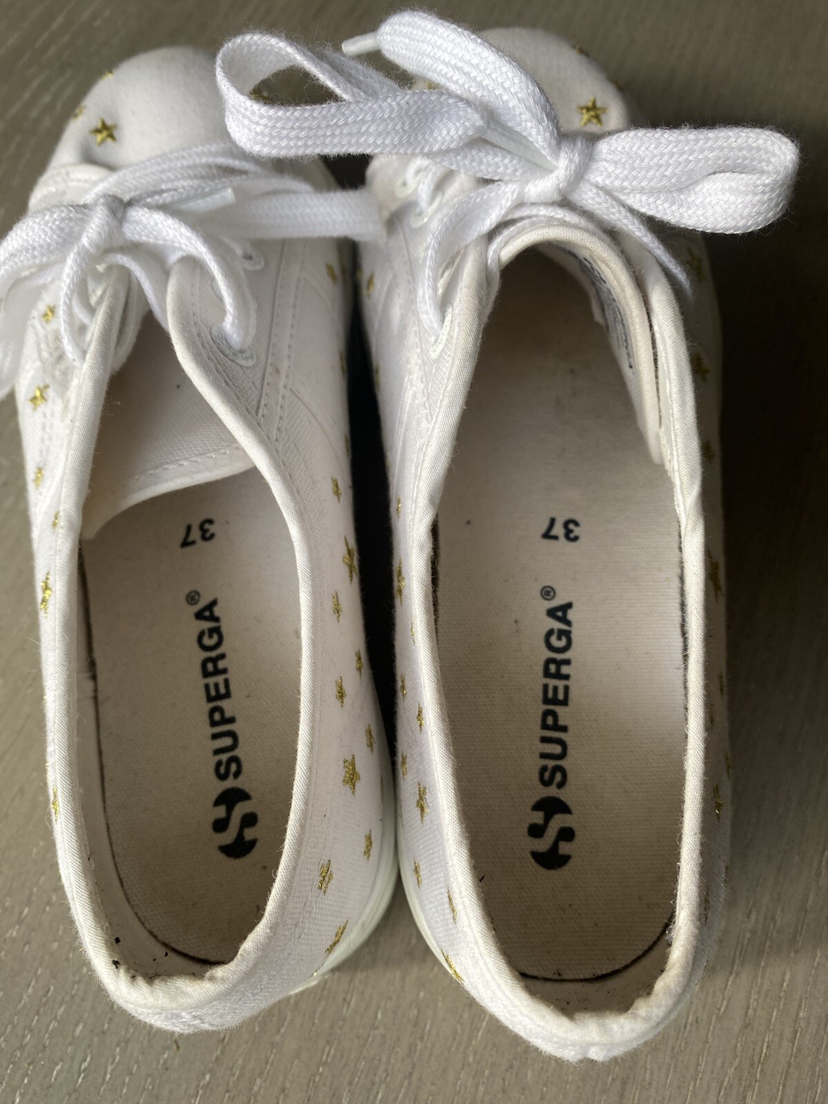 SUPERGA STACK STAR Nappa Embroidered SNEAKERS siz… - image 3