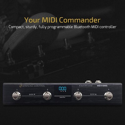 HOTONE MIDI Foot Controller Pedal Bluetooth Ampero Control 4