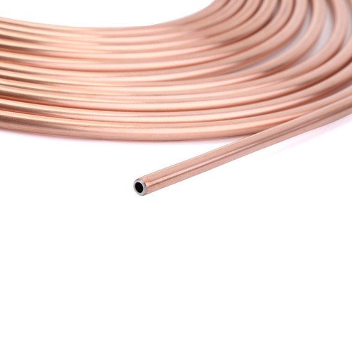 Copper Kunifer Brake Pipe Hose Line Tube 25ft Roll 3/16" Fittings