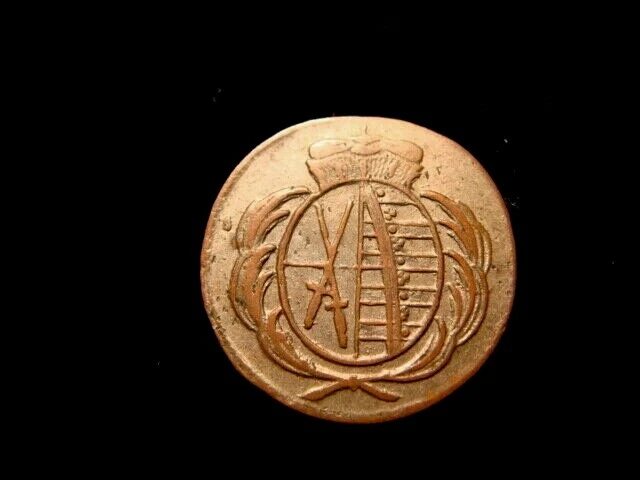 GERMAN STATES. SAXONY. 1 HELLER 1799 C.   Free U.S. shipping. - Image 2 of 2