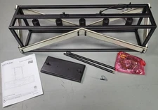 5 Light Island Linear Rustic Chandelier Dining Living Room Ceiling Hanging Lamp