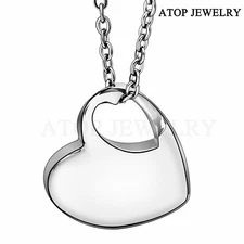 New Forever in My Heart Cremation Pendant Ashes Memorial Urn Necklace With Tool