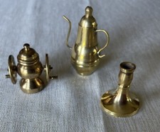 Vintage Brass Copper Miniature Dollhouse Kitchen